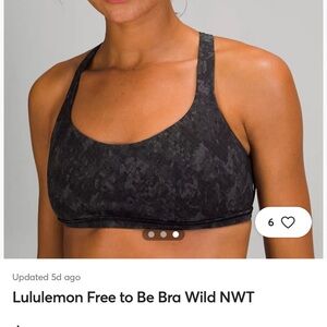 Lululemon Athletica Charcoal Sports Bra